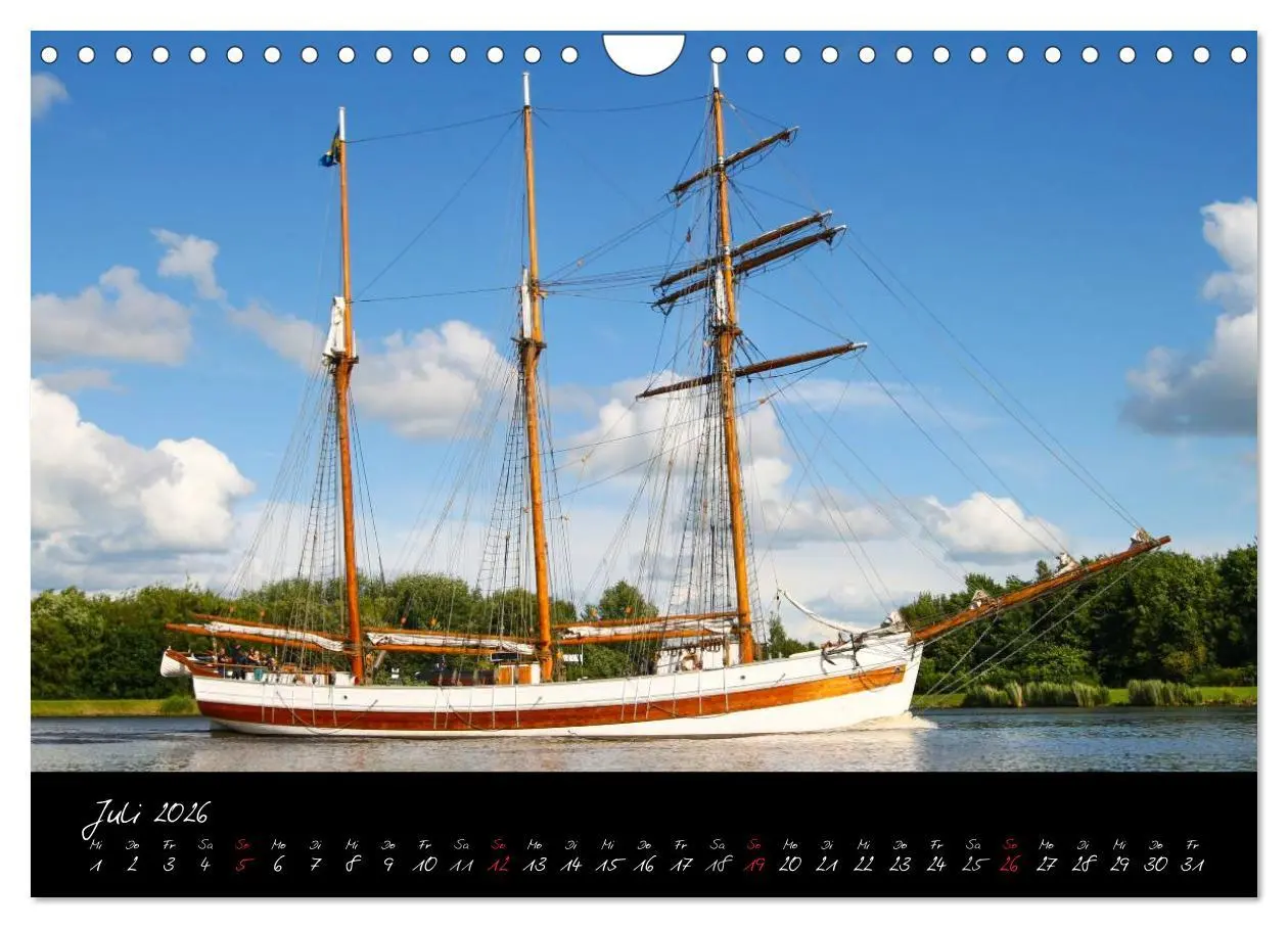 Bild: 9783516128185 | Schiffe - Unterwegs in Norddeutschland (Wandkalender 2026 DIN A4...