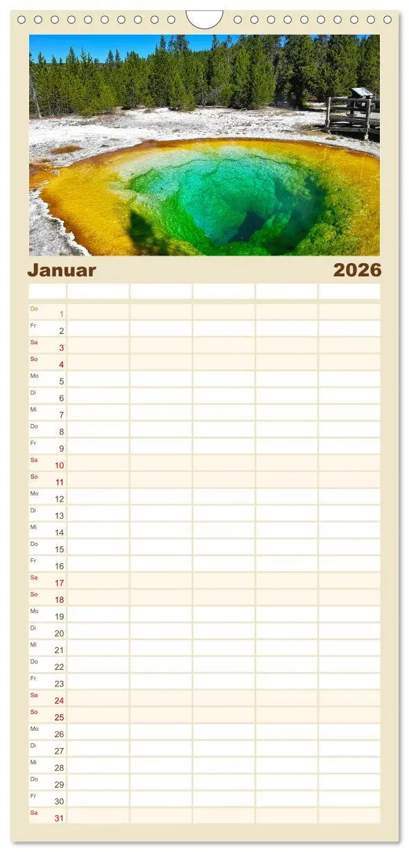Bild: 9783516508185 | Familienplaner 2026 - USA Nationalparks - Familienplaner / Kalender...