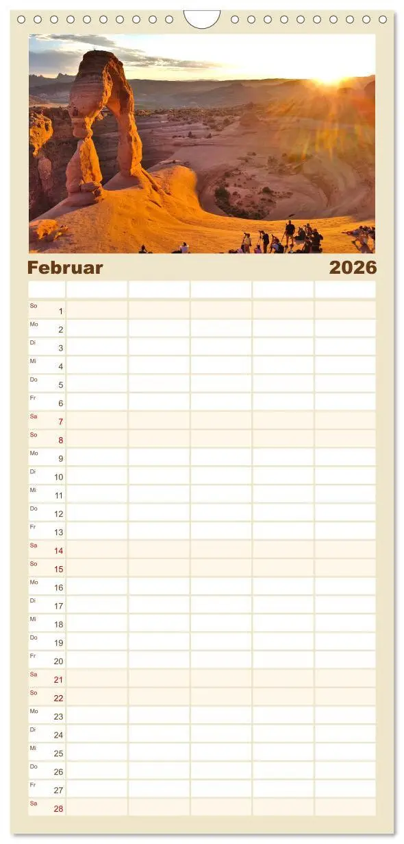 Bild: 9783516508185 | Familienplaner 2026 - USA Nationalparks - Familienplaner / Kalender...