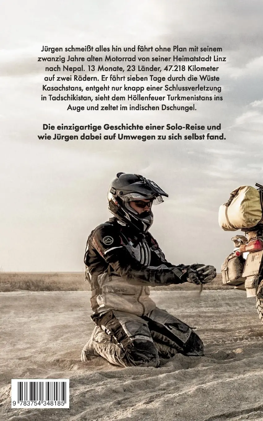 Rückseite: 9783754348185 | Ride Slow &amp; Solo | Jürgen Priesner | Taschenbuch | Paperback | 224 S.