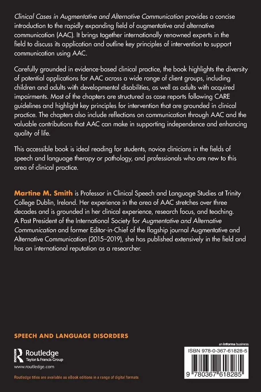 Rückseite: 9780367618285 | Clinical Cases in Augmentative and Alternative Communication | Smith