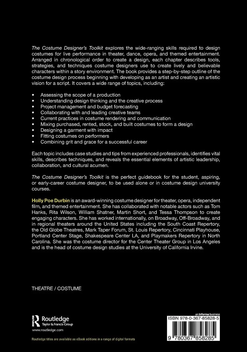 Rückseite: 9780367858285 | The Costume Designer's Toolkit | Holly Poe Durbin | Taschenbuch | 2022