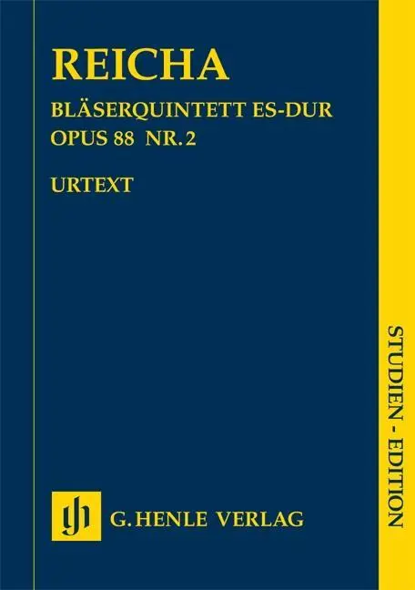 Cover: 9790201898285 | Anton Reicha - Bläserquintett Es-dur op. 88 Nr. 2 | Wiese (u. a.)