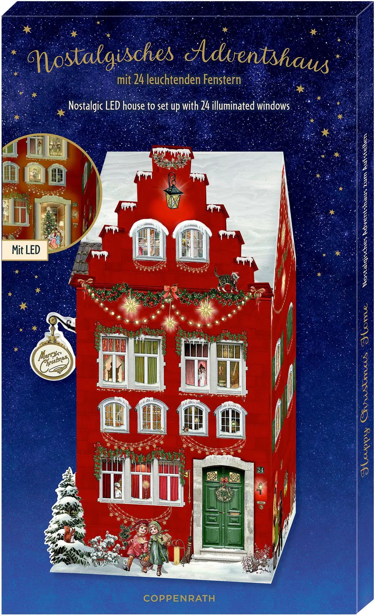 Bild: 4050003958385 | Aufstell-Adventskalender - Happy Christmas Home (mit LED) | Behr