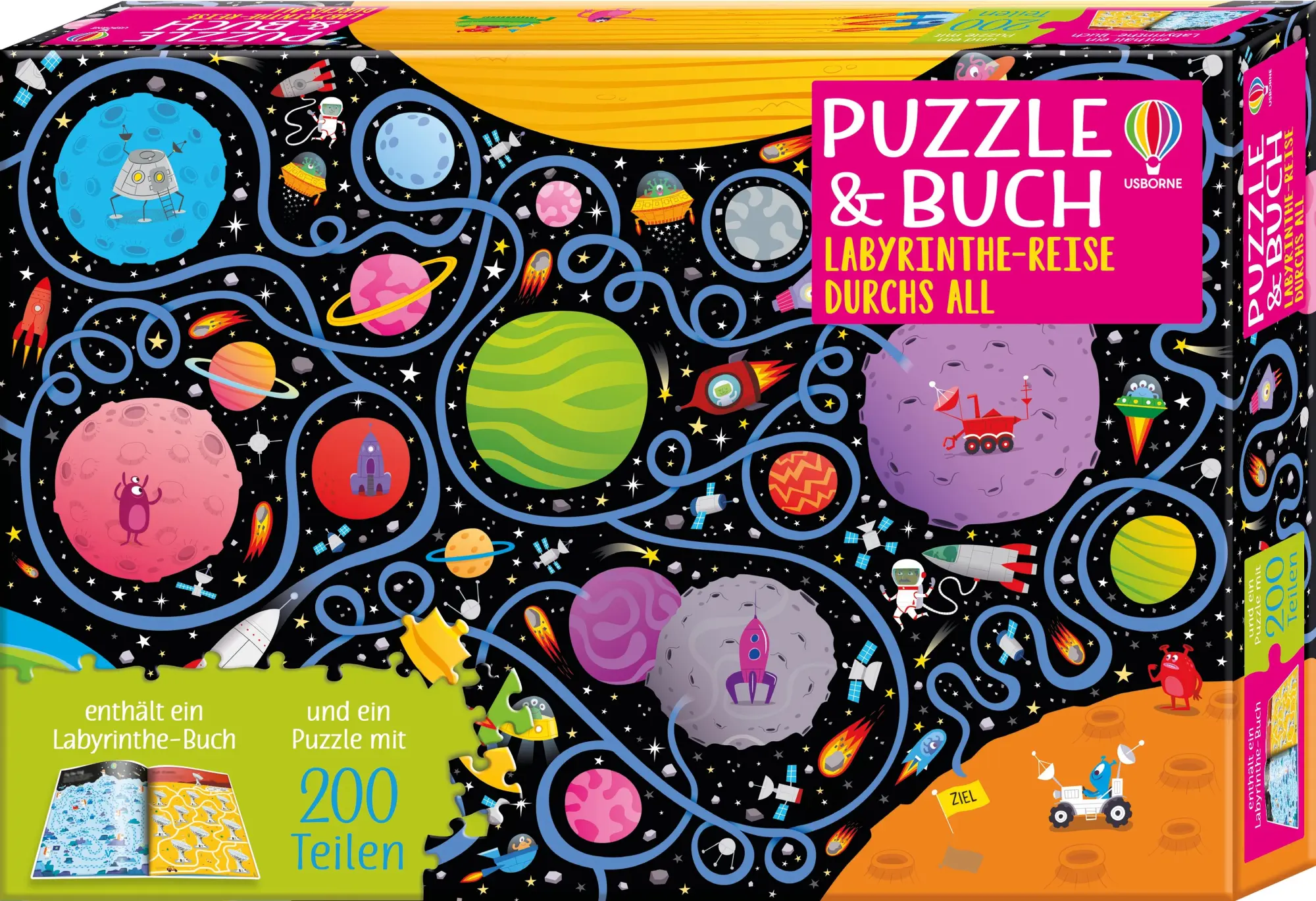 Cover: 9781789418385 | Puzzle &amp; Buch: Labyrinthe-Reise durchs All | Sam Smith | Spiel | 24 S.
