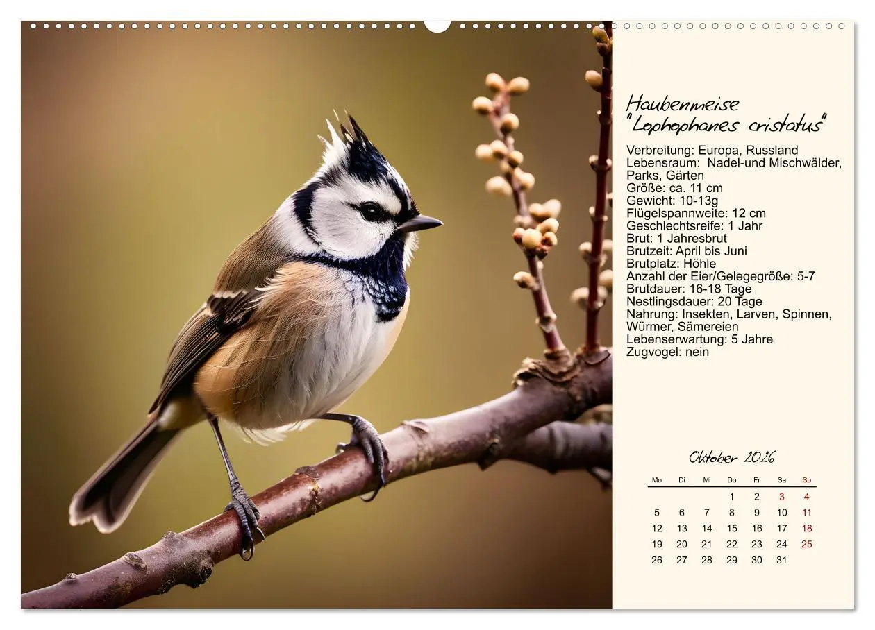 Bild: 9783457258385 | Meisen richtig erkennen (hochwertiger Premium Wandkalender 2026 DIN...
