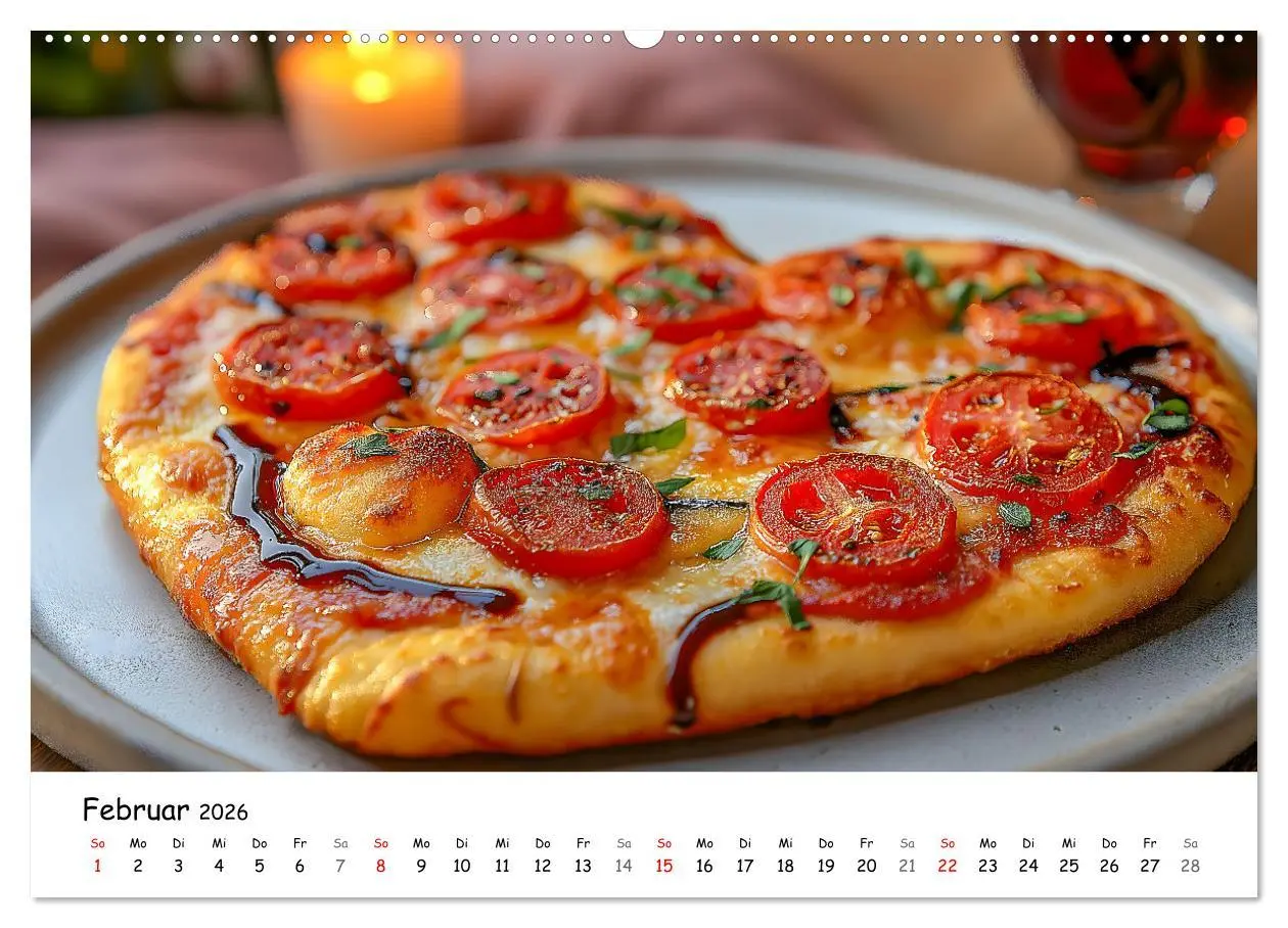 Bild: 9783457328385 | Pizza geht immer - Zu jeder Jahreszeit (Wandkalender 2026 DIN A2...