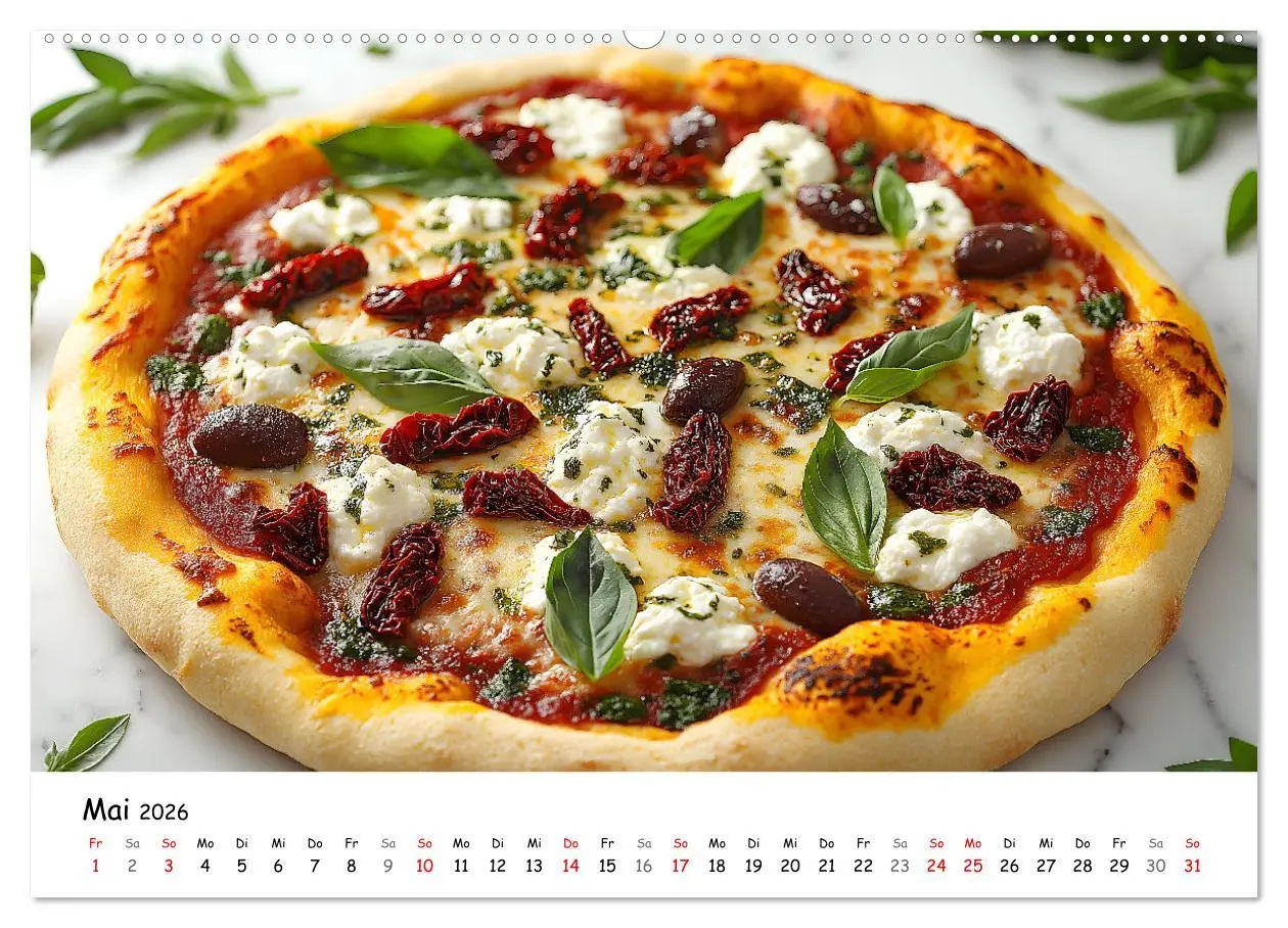 Bild: 9783457328385 | Pizza geht immer - Zu jeder Jahreszeit (Wandkalender 2026 DIN A2...