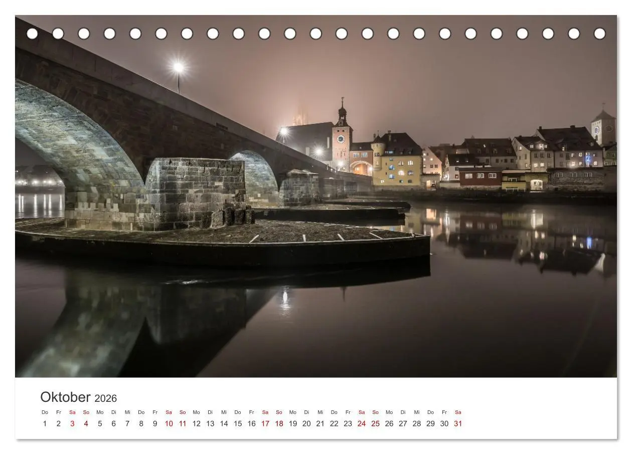 Bild: 9783457638385 | Regensburg kunstvoll in Szene gesetzt (Tischkalender 2026 DIN A5...