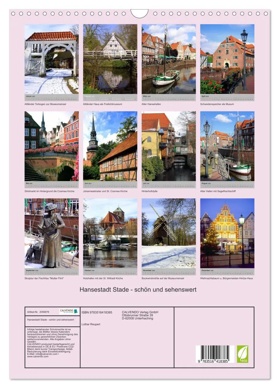 Bild: 9783516418385 | Hansestadt Stade - schön und sehenswert (Wandkalender 2026 DIN A3...