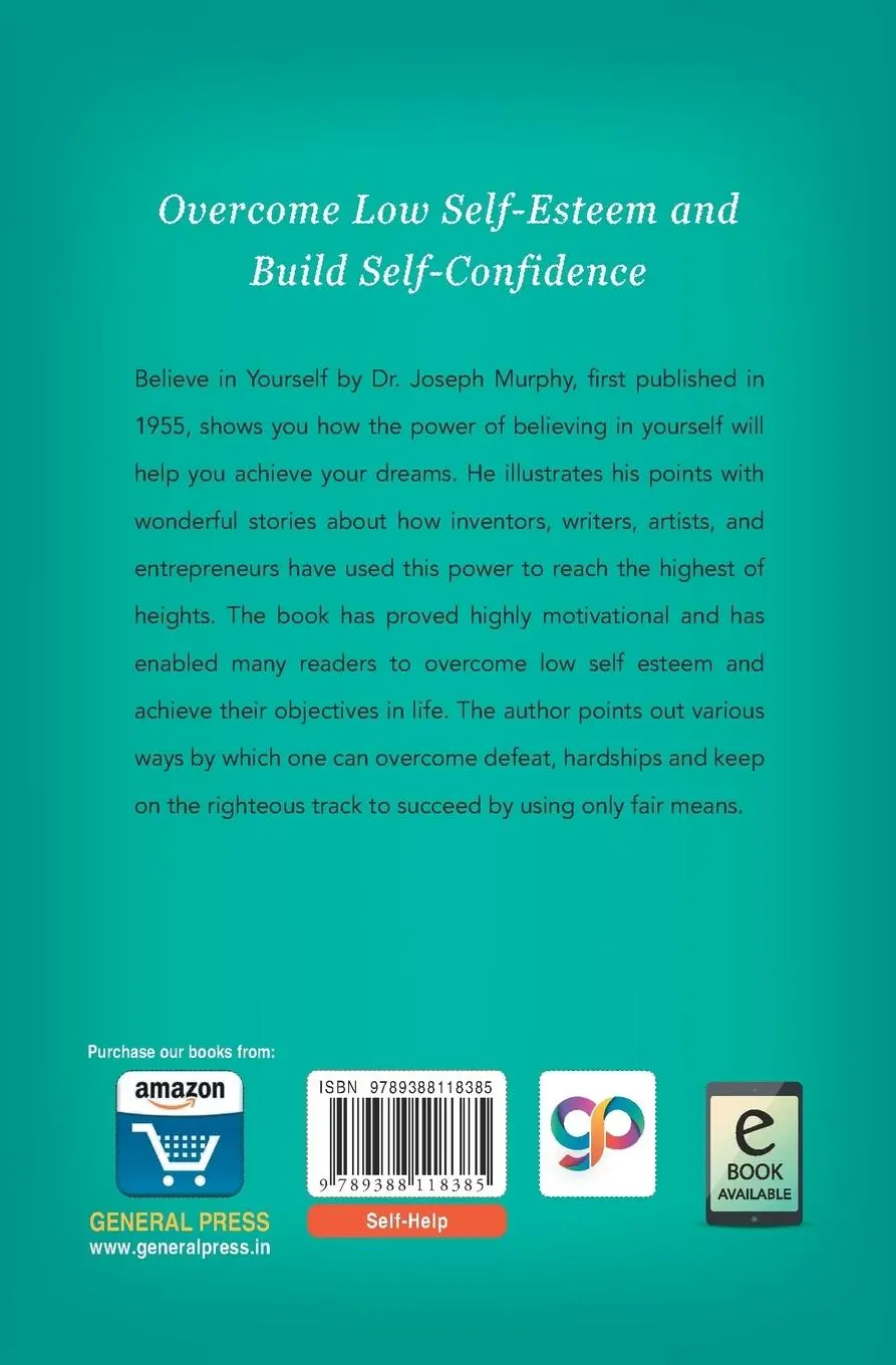 Rückseite: 9789388118385 | Believe in Yourself | Joseph Murphy | Taschenbuch | Englisch | 2018