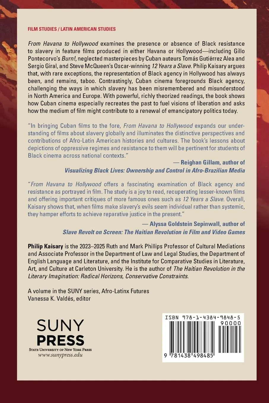 Rückseite: 9781438498485 | From Havana to Hollywood | Slave Resistance in the Cinematic Imaginary