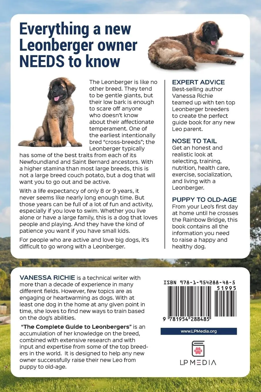 Rückseite: 9781954288485 | The Complete Guide to Leonbergers | Vanessa Richie | Taschenbuch