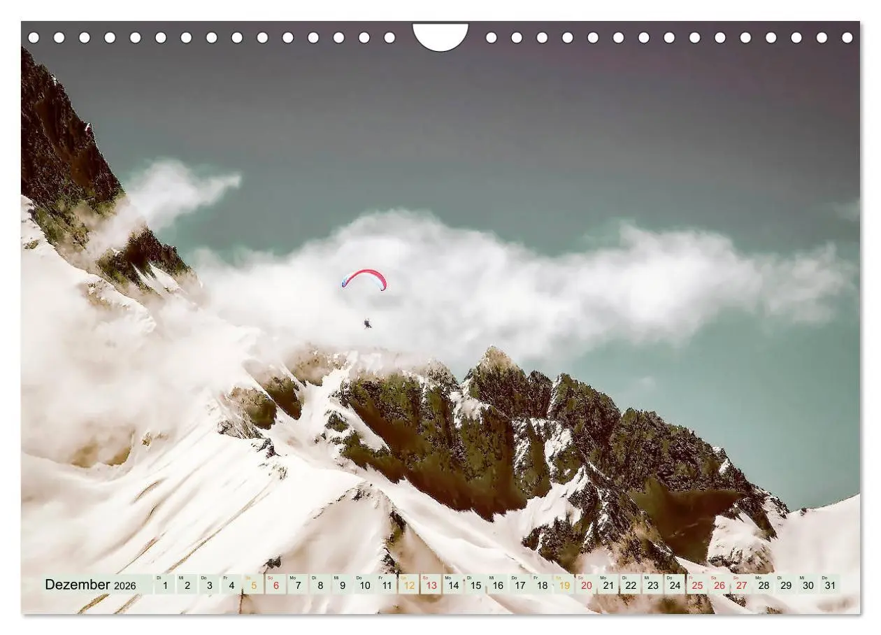 Bild: 9783457798485 | Paragliding - Mut zum Abenteuer (Wandkalender 2026 DIN A4 quer),...