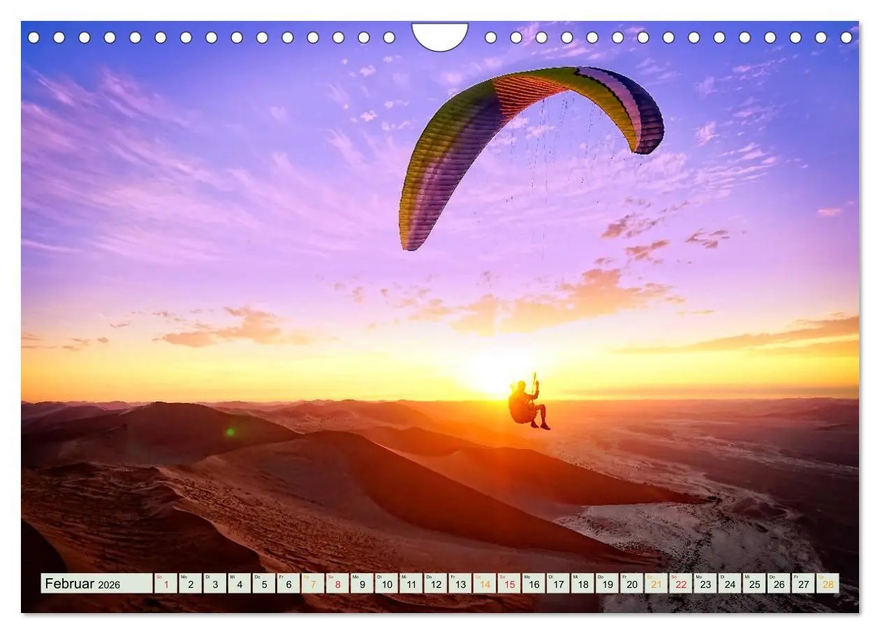 Bild: 9783457798485 | Paragliding - Mut zum Abenteuer (Wandkalender 2026 DIN A4 quer),...