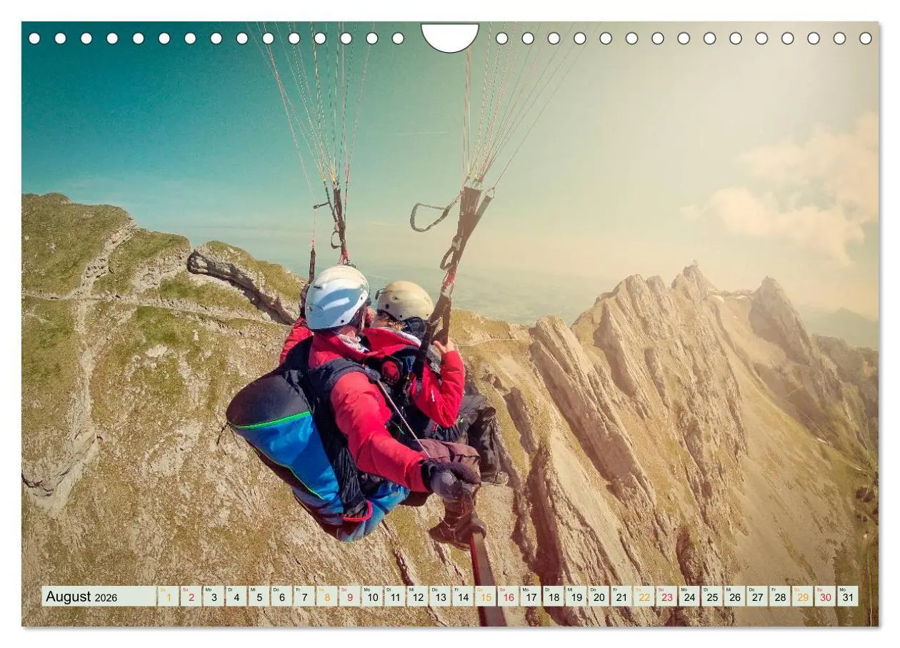 Bild: 9783457798485 | Paragliding - Mut zum Abenteuer (Wandkalender 2026 DIN A4 quer),...