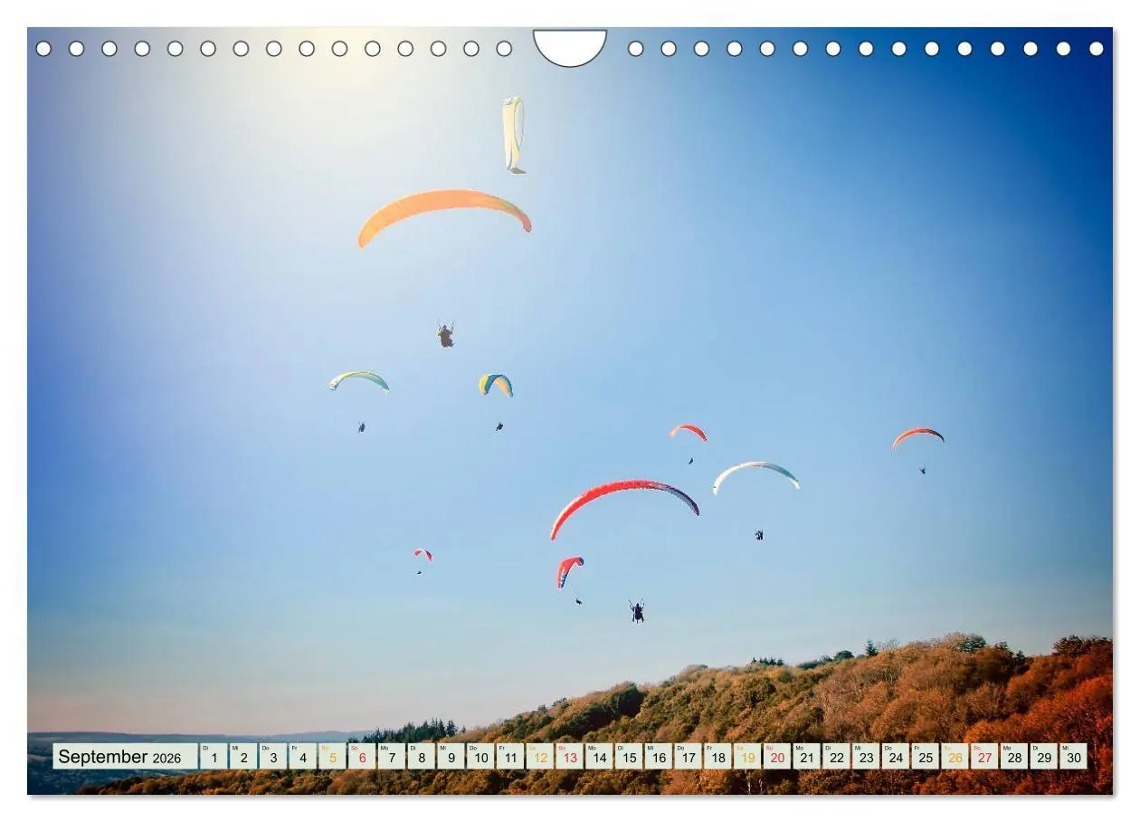 Bild: 9783457798485 | Paragliding - Mut zum Abenteuer (Wandkalender 2026 DIN A4 quer),...