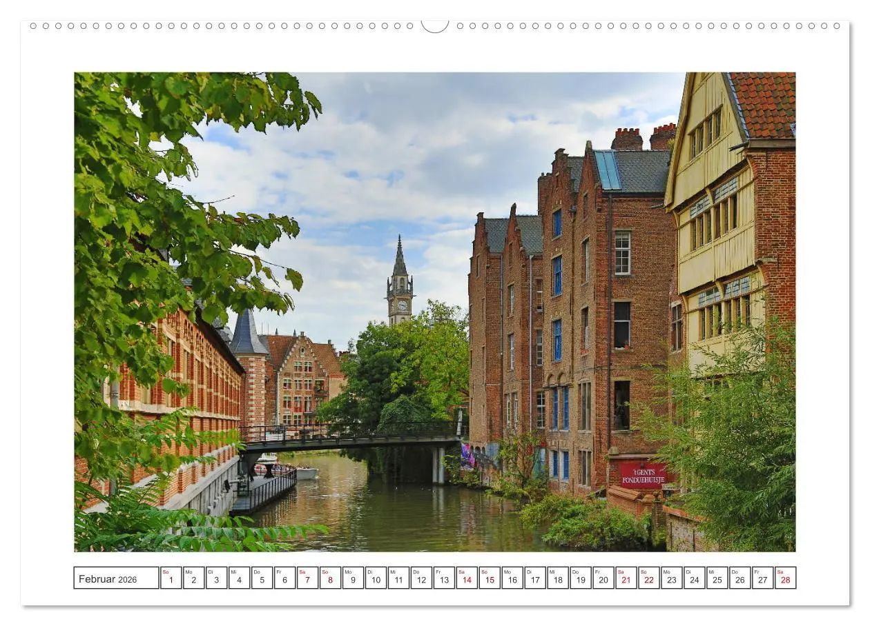 Bild: 9783457868485 | Unterwegs in Flandern (Wandkalender 2026 DIN A2 quer), CALVENDO...