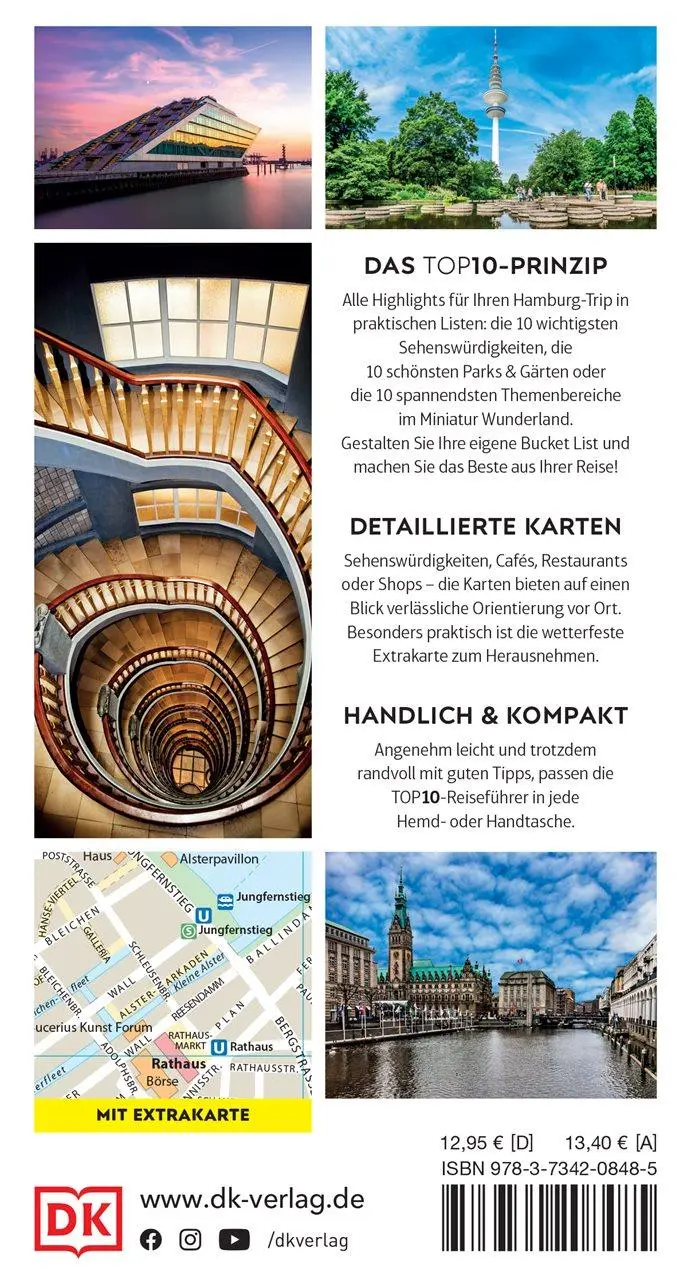 Rückseite: 9783734208485 | TOP10 Reiseführer Hamburg | Gerhard Bruschke | Taschenbuch | 160 S.