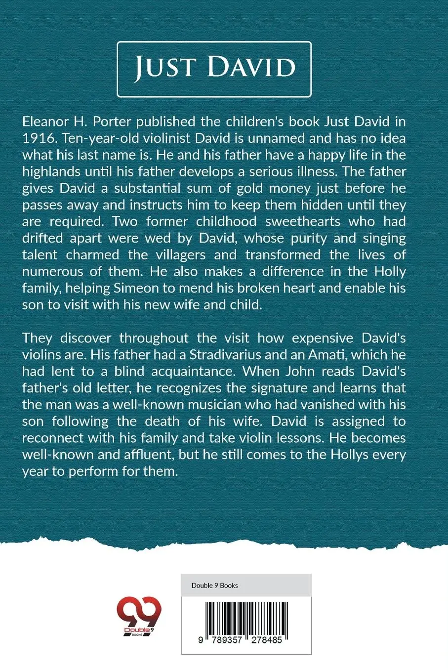 Rückseite: 9789357278485 | Just David | Eleanor Hodgman Porter | Taschenbuch | Englisch | 2023
