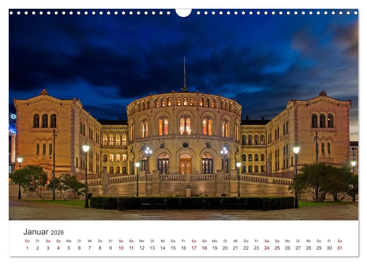 Bild: 9783457548585 | Ein Rundgang in Oslo (Wandkalender 2026 DIN A3 quer), CALVENDO...
