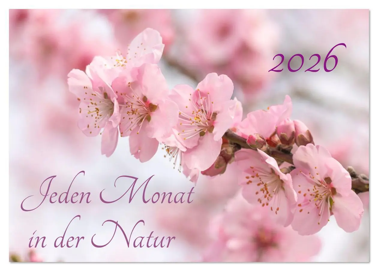 Cover: 9783516638585 | Jeden Monat in der Natur (Tischkalender 2026 DIN A5 quer), CALVENDO...