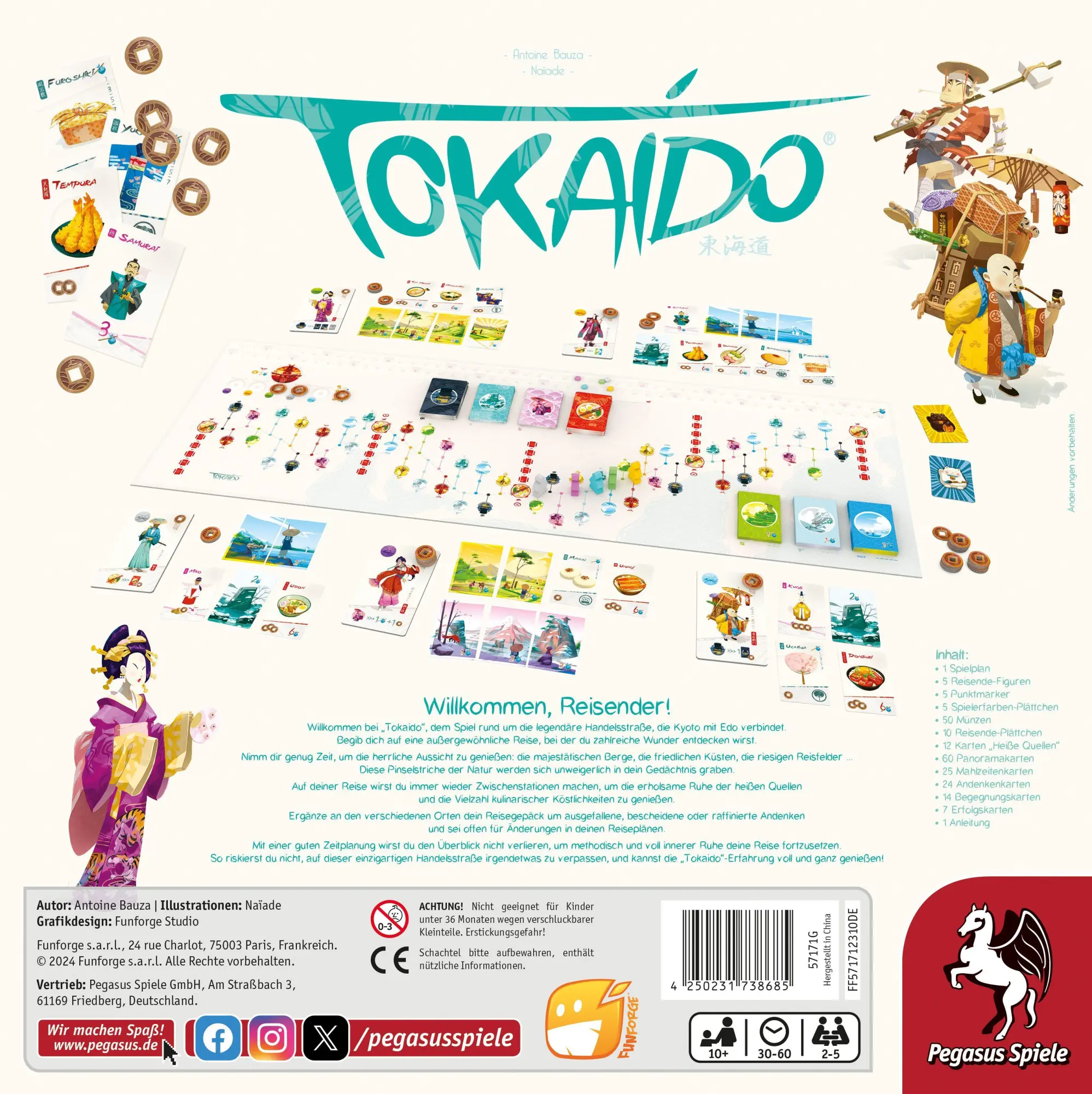 Bild: 4250231738685 | Tokaido 10th Anniversary Edition | Antoine Bauza | Spiel | 57171G