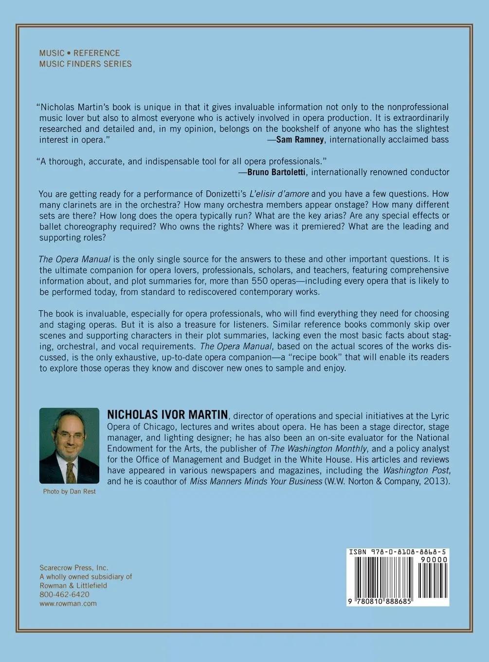Rückseite: 9780810888685 | The Opera Manual | Nicholas Ivor Martin | Buch | Gebunden | Englisch