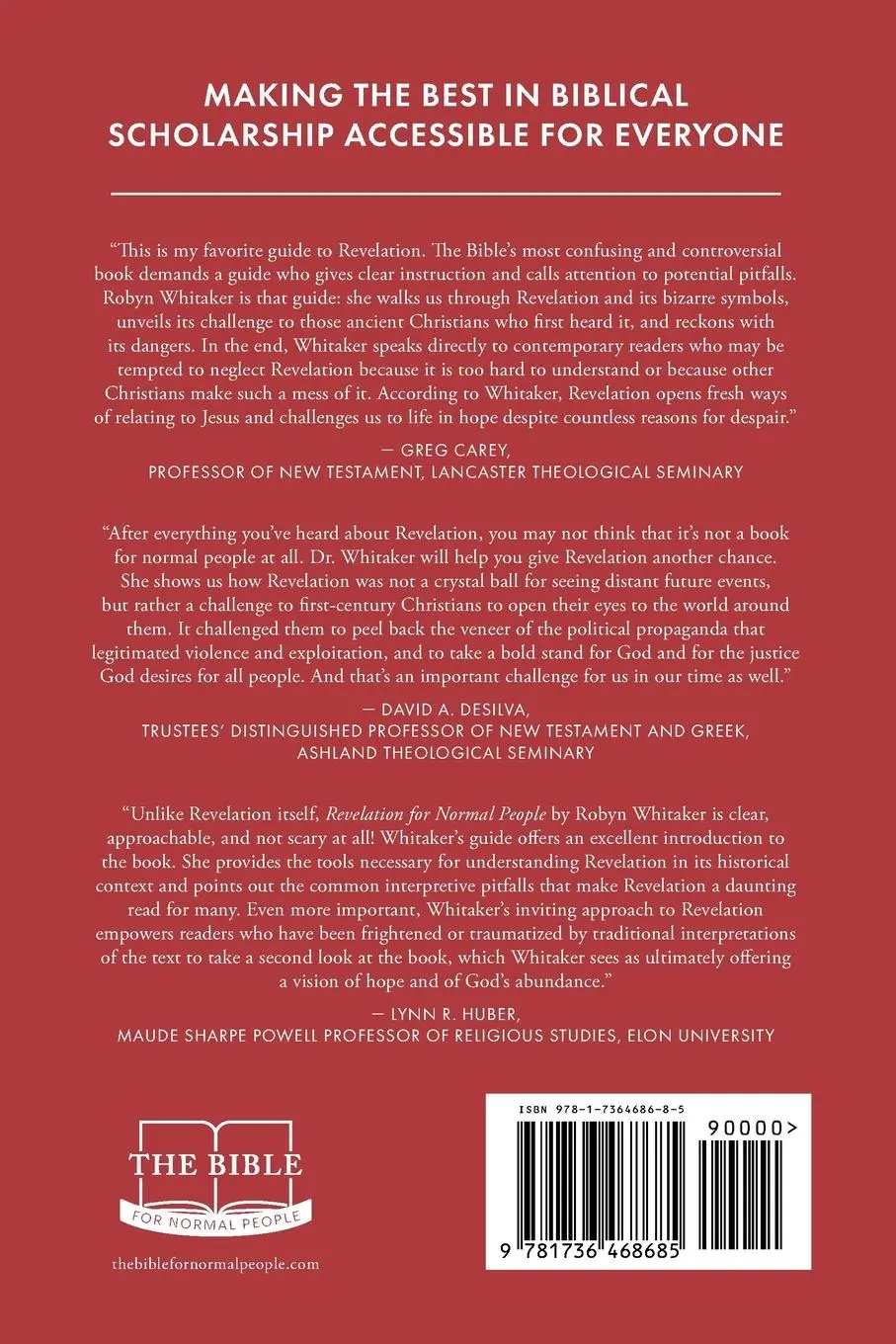 Rückseite: 9781736468685 | Revelation for Normal People | Robyn J. Whitaker | Taschenbuch | 2023