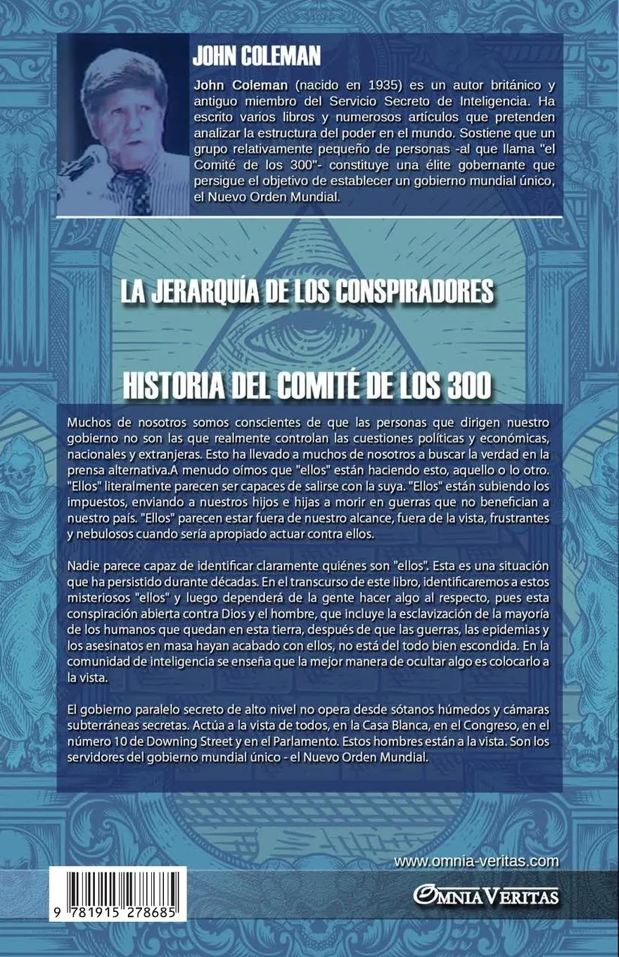 Rückseite: 9781915278685 | La jerarquía de los conspiradores: Historia del Comité de los 300