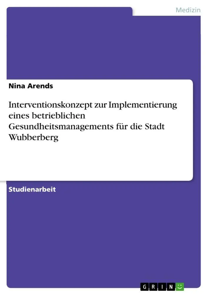 Cover: 9783346728685 | Interventionskonzept zur Implementierung eines betrieblichen...