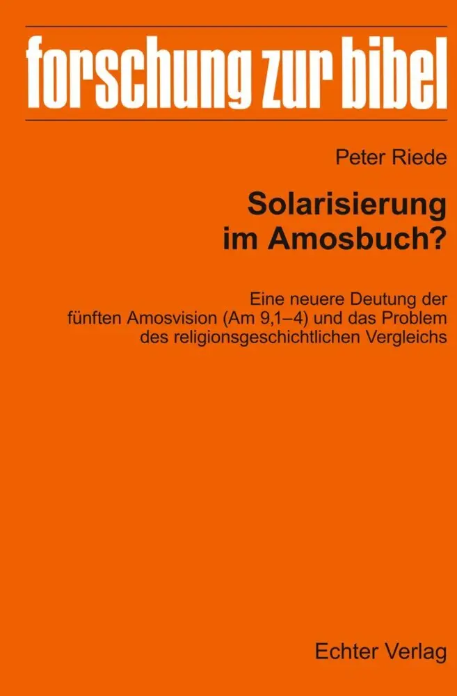 Cover: 9783429058685 | Solarisierung im Amosbuch? | Peter Riede | Taschenbuch | 98 S. | 2023