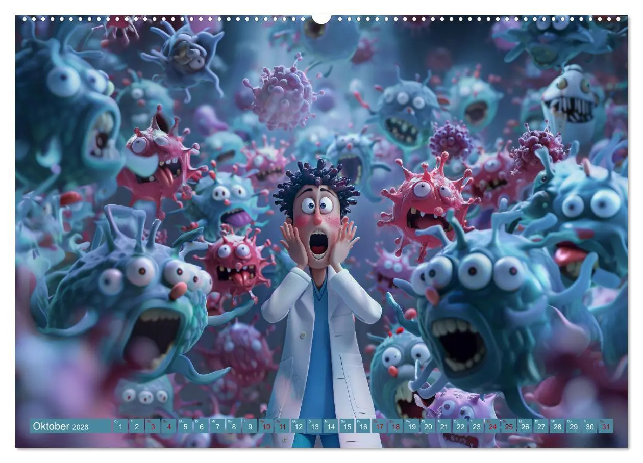 Bild: 9783457398685 | Nur ein paar Semester Medizin (hochwertiger Premium Wandkalender...