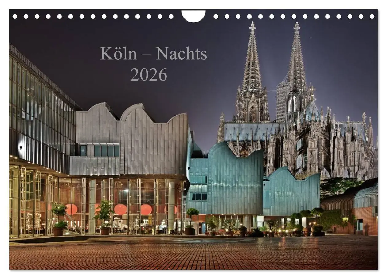 Cover: 9783516178685 | Köln - Nachts 2026 (Wandkalender 2026 DIN A4 quer), CALVENDO...