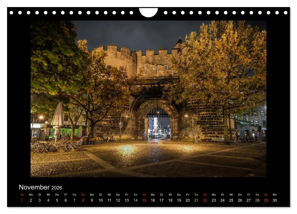 Bild: 9783516178685 | Köln - Nachts 2026 (Wandkalender 2026 DIN A4 quer), CALVENDO...