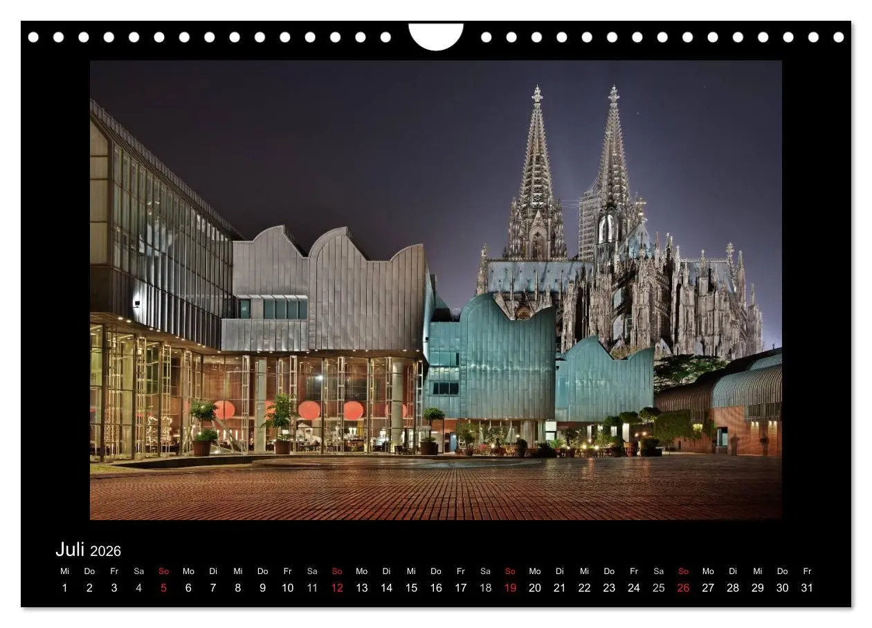 Bild: 9783516178685 | Köln - Nachts 2026 (Wandkalender 2026 DIN A4 quer), CALVENDO...