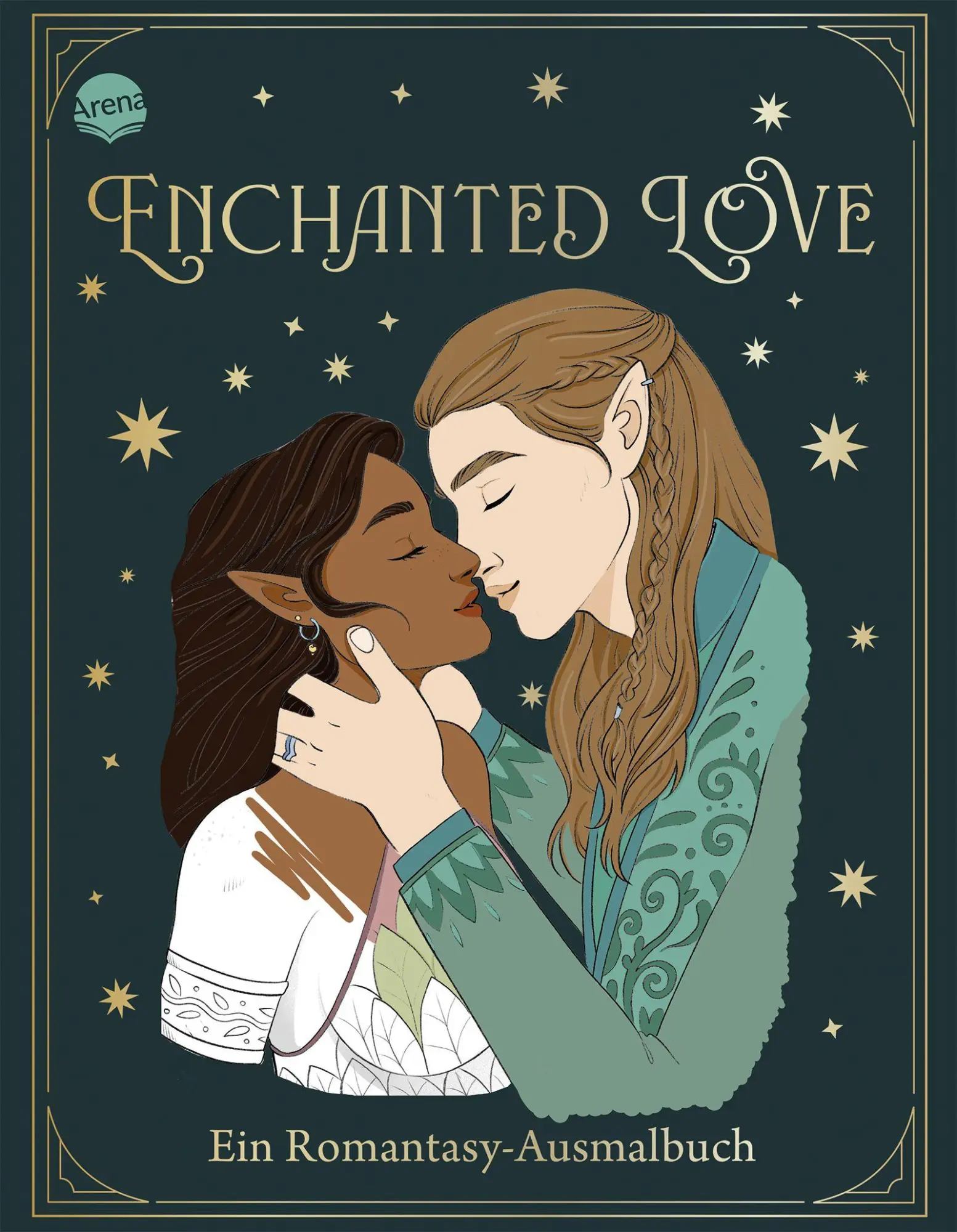 Cover: 9783401608785 | Enchanted Love. Ein Romantasy-Ausmalbuch | Ana Bidault | Taschenbuch