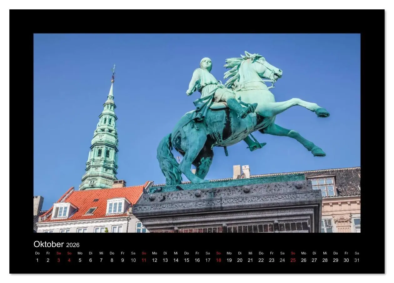 Bild: 9783516168785 | Kopenhagen (Tischkalender 2026 DIN A5 quer), CALVENDO Monatskalender