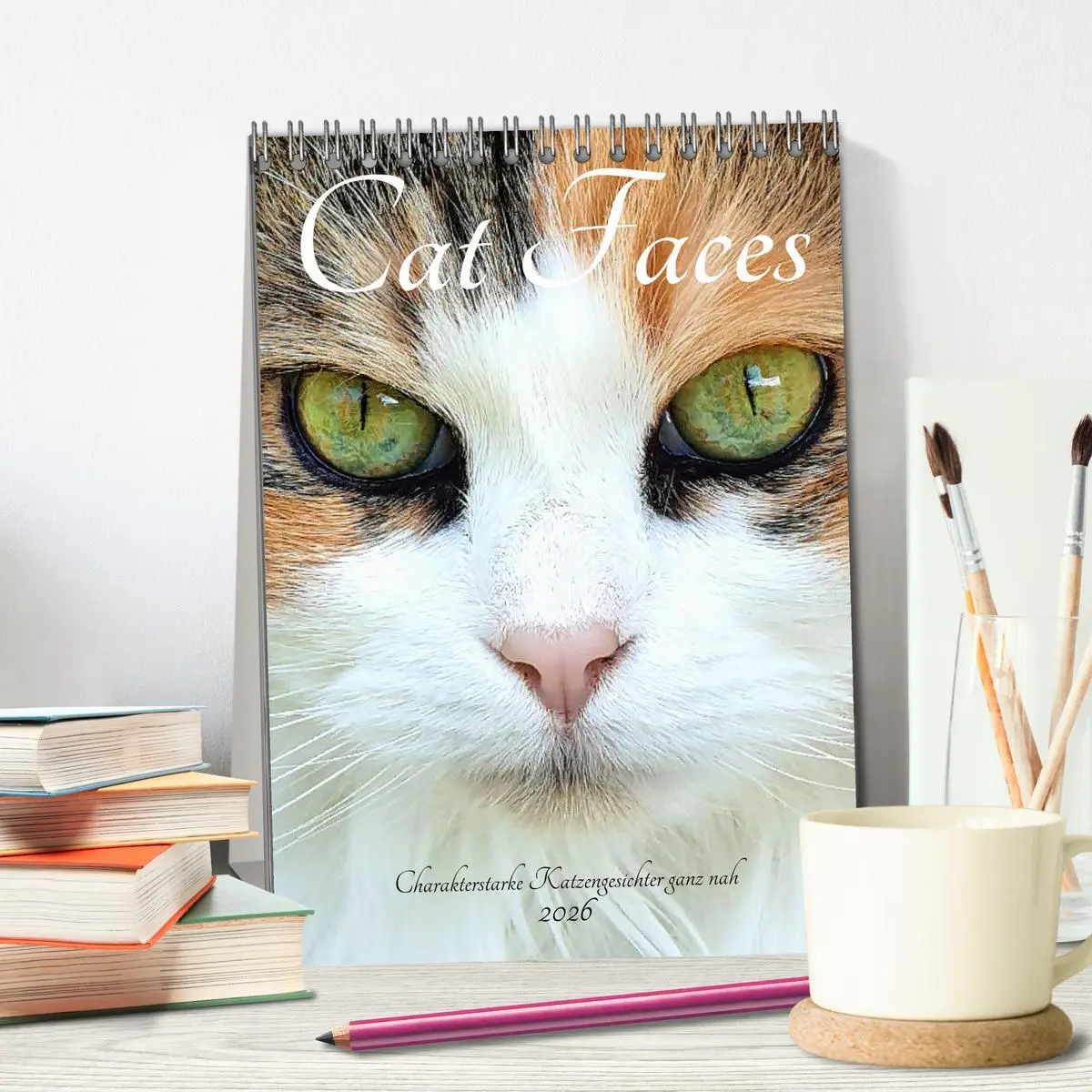 Bild: 9783516308785 | Cat Faces - Charakterstarke Katzengesichter ganz nah (Tischkalender...