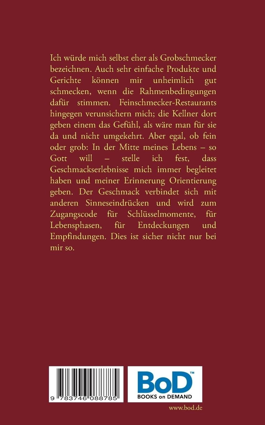 Rückseite: 9783746088785 | Der Geschmack und das Leben | Bernd Finger | Taschenbuch | 132 S.
