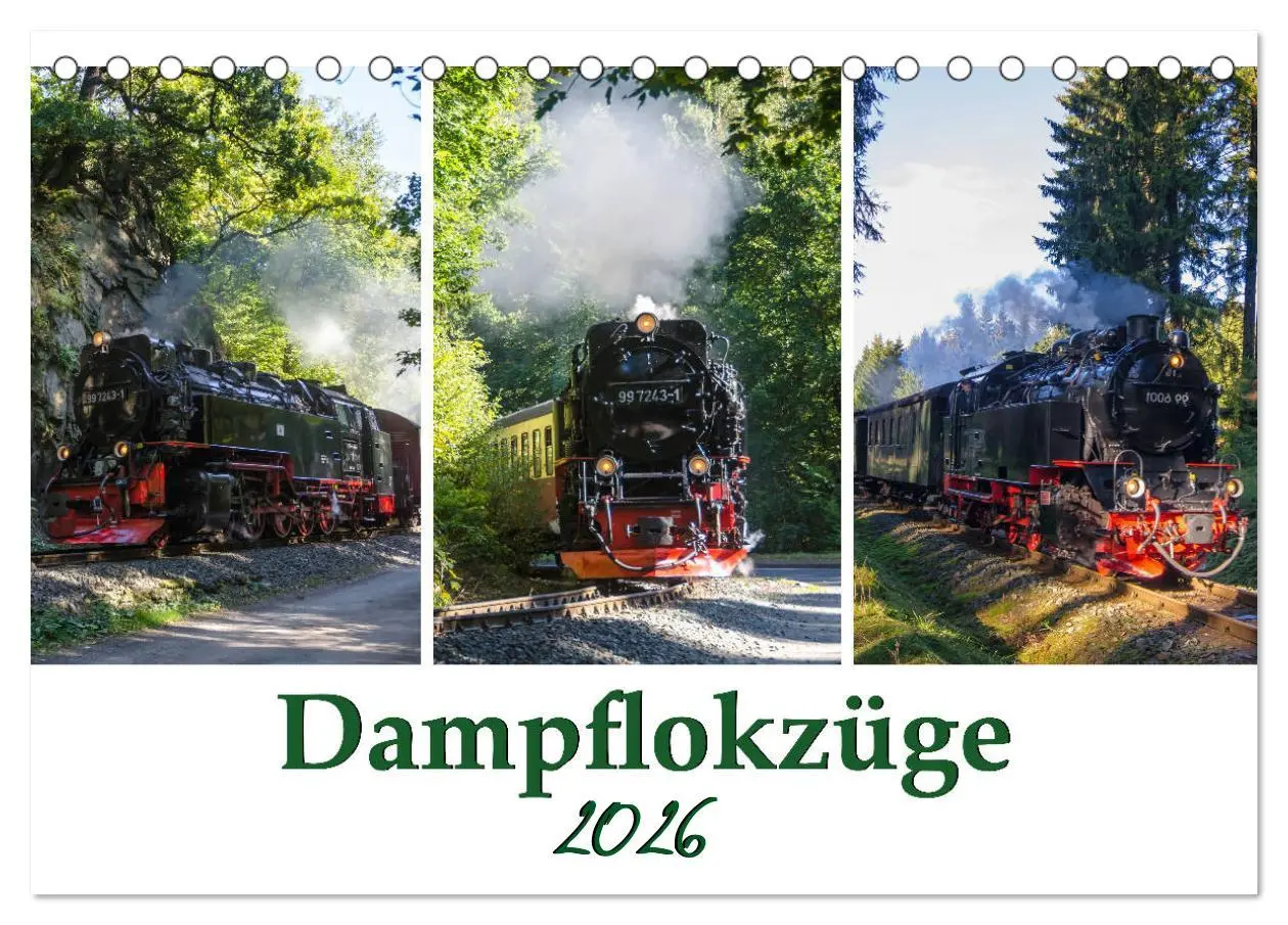 Cover: 9783457688885 | Schmalspurbahnen im Harz (Tischkalender 2026 DIN A5 quer), CALVENDO...