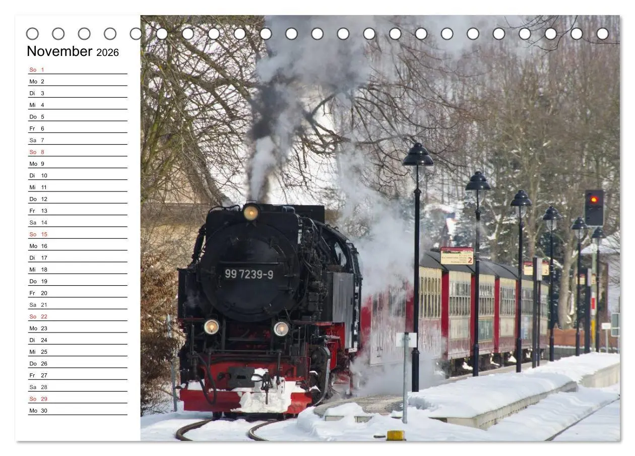 Bild: 9783457688885 | Schmalspurbahnen im Harz (Tischkalender 2026 DIN A5 quer), CALVENDO...