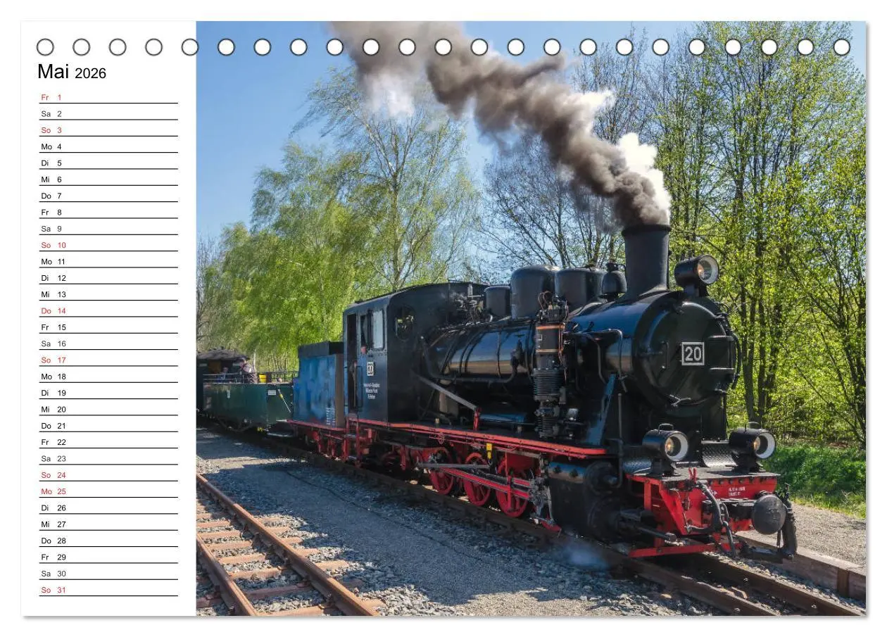 Bild: 9783457688885 | Schmalspurbahnen im Harz (Tischkalender 2026 DIN A5 quer), CALVENDO...