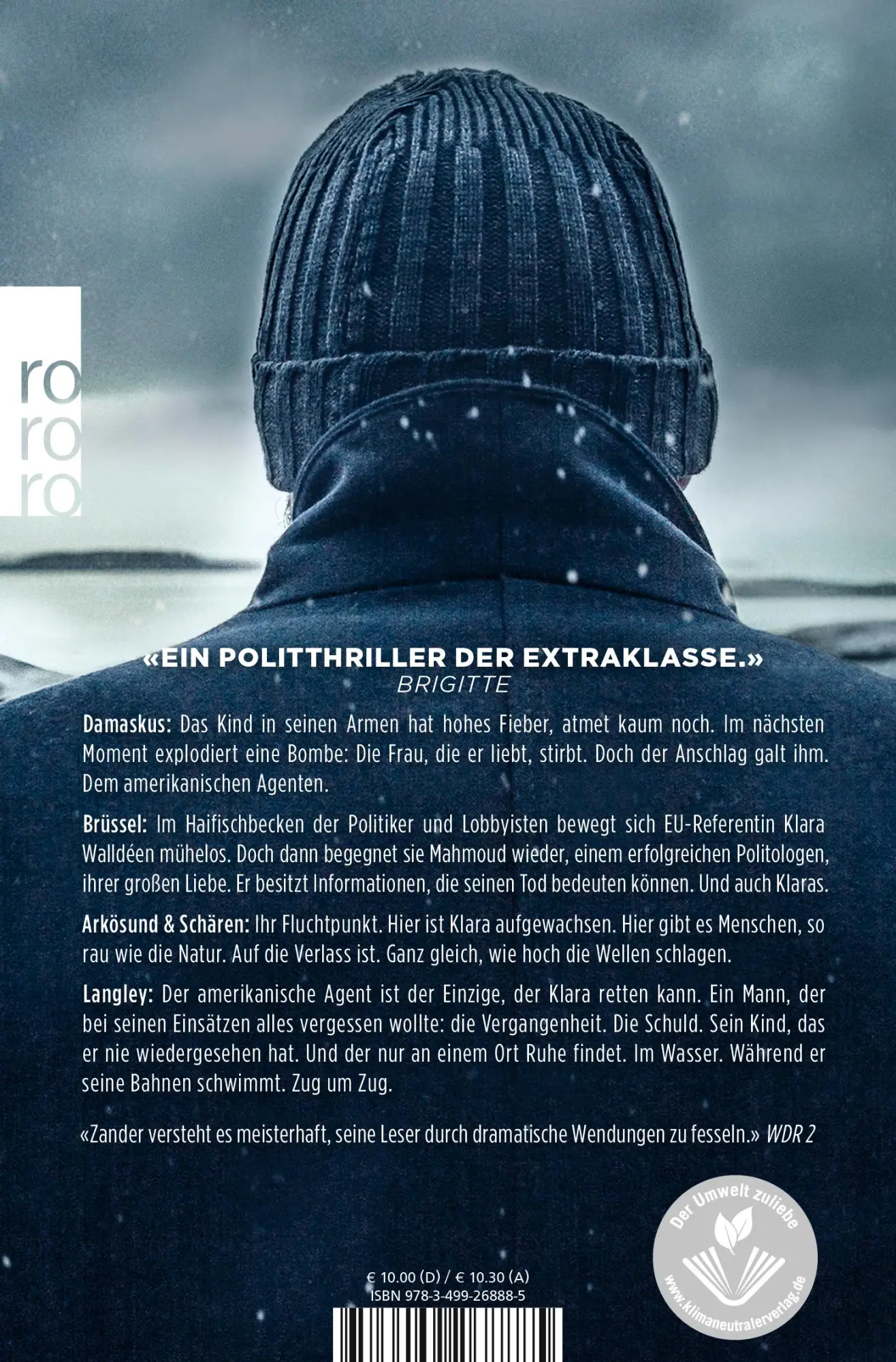 Rückseite: 9783499268885 | Der Schwimmer | Joakim Zander | Taschenbuch | Klara Walldéen | 464 S.