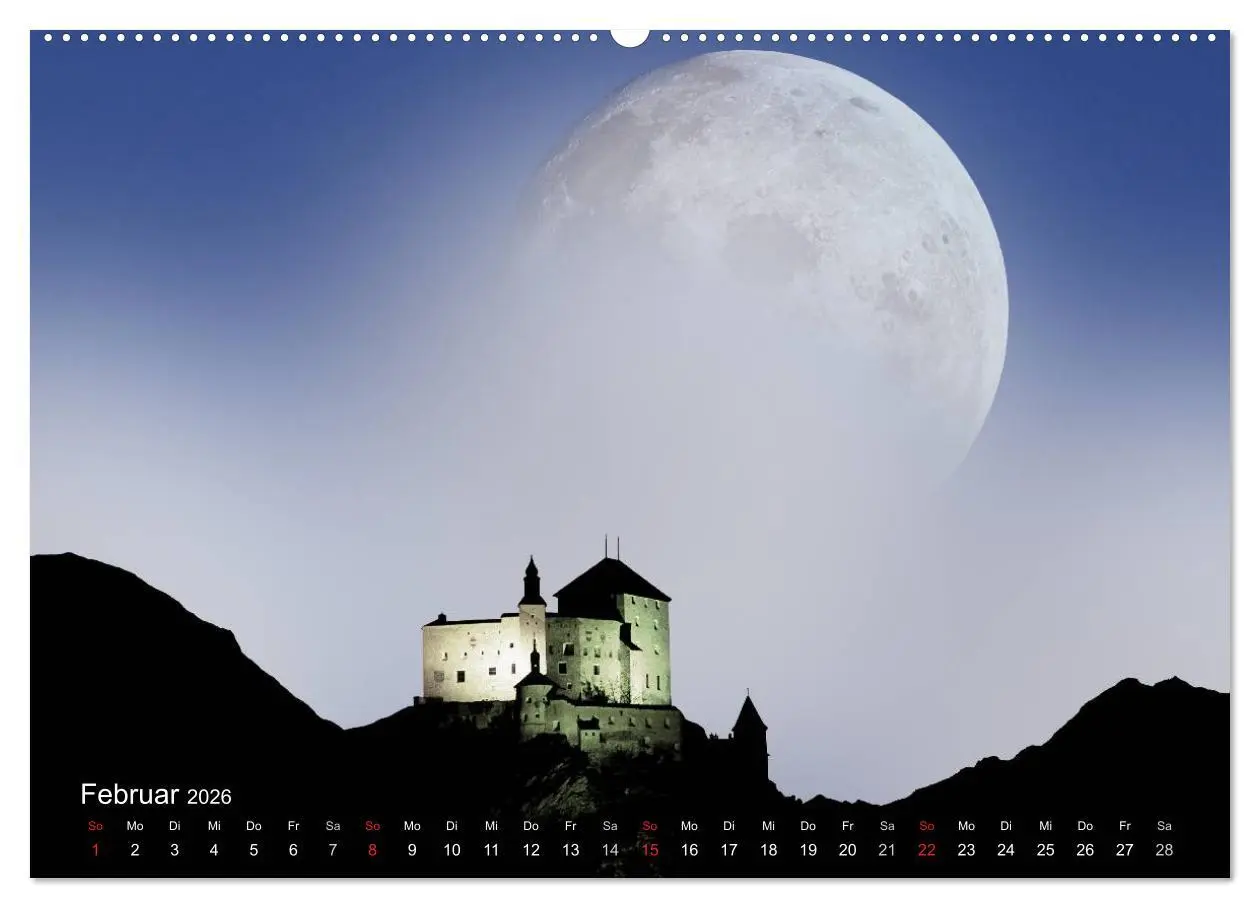 Bild: 9783516088885 | Mondnacht (Wandkalender 2026 DIN A2 quer), CALVENDO Monatskalender
