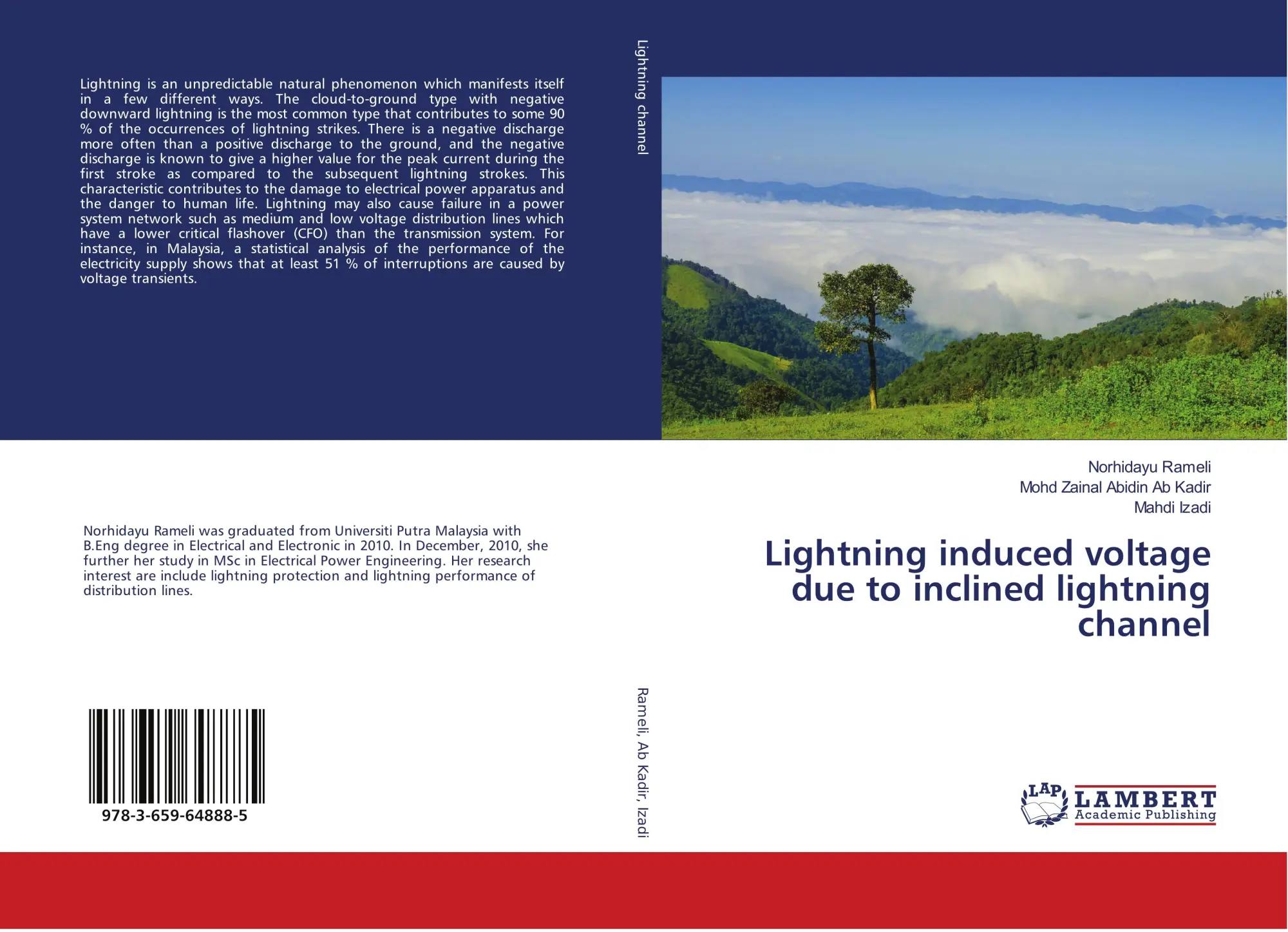 Cover: 9783659648885 | Lightning induced voltage due to inclined lightning channel | Buch