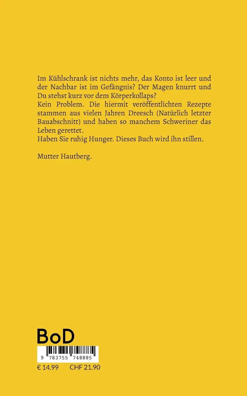 Rückseite: 9783755748885 | Schmackhaftes ArmeLeuteEssen vom Dreesch | Mutter Hautberg | Buch