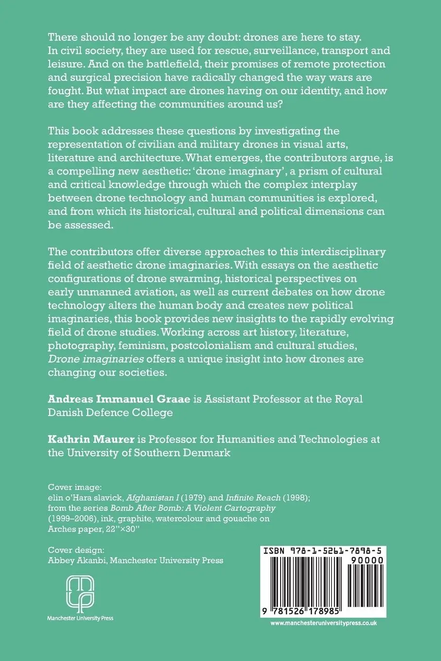 Rückseite: 9781526178985 | Drone imaginaries | The power of remote vision | Graae (u. a.) | Buch