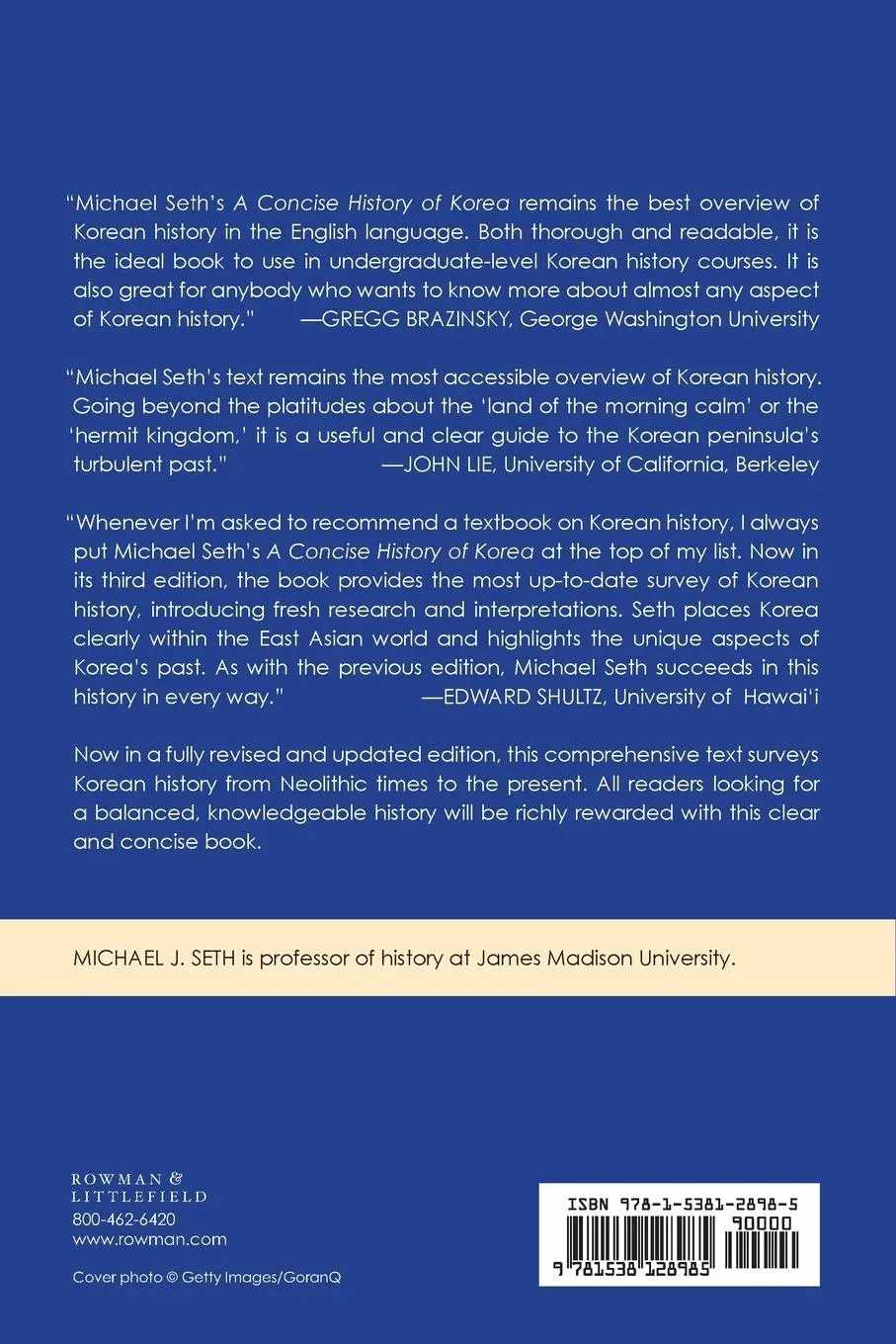 Rückseite: 9781538128985 | A Concise History of Korea | From Antiquity to the Present | Seth