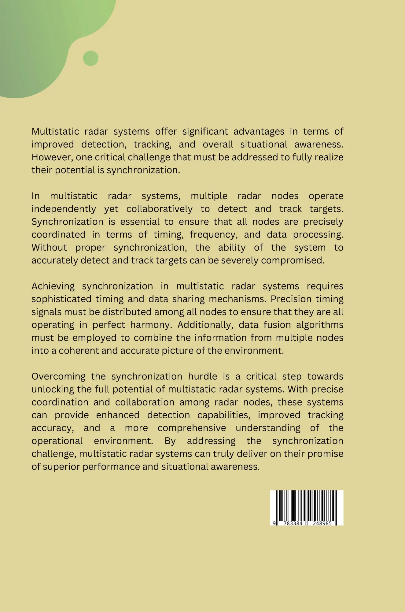Rückseite: 9783384248985 | Time, Frequency, and Phase: Keys to Unlocking Multistatic Radar...